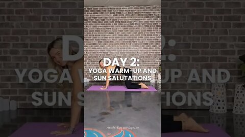 Day 2 Yoga Warm Up and Sun Salutation #yoga #30daysofyoga #yogaeveryday #yogawarmup #sunsalutation