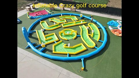 Crazy golf course #factorybouncehouse #factoryslide #bounce #bouncy #inflatablebouncer #inflatable