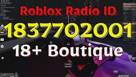 Boutique Roblox Radio Codes/IDs