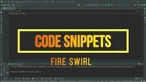 Code Snippets Fire Swirl