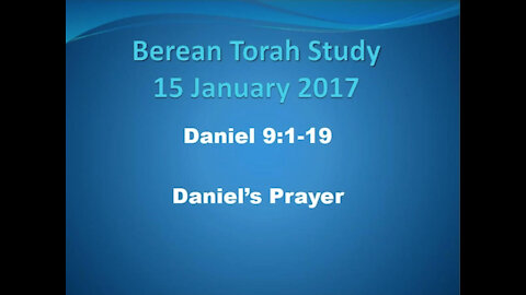 Daniel 9 Daniel's prayer examined