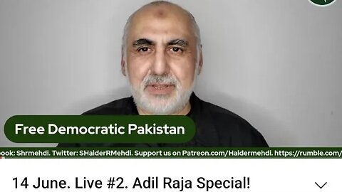 14 June. Live #2. Adil Raja Special!