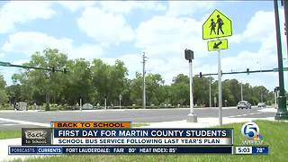 First day of school in Martin County
