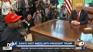 Kanye West meets with President Trump