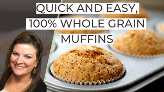Quick, Easy Muffins | Bread Beckers Recipe | Whole Grain Muffins | Strawberry Muffins