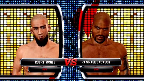 UFC Undisputed 3 Gameplay Rampage Jackson vs Court McGee (Pride)
