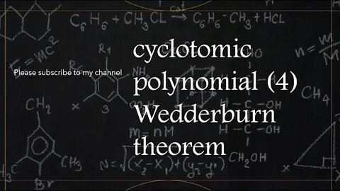 cyclotomic polynomial (4) prove Wedderburn theorem