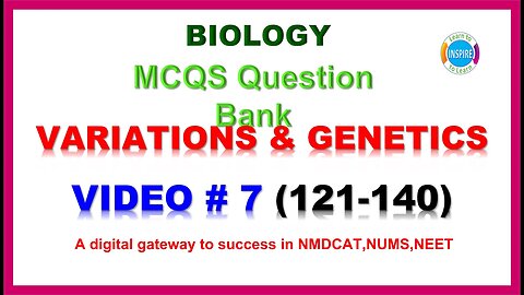 Variations and Genetics Video # 7 #mdcatbiology #variationsandgeneticsmcqs #neat #etea #nums #ppsc
