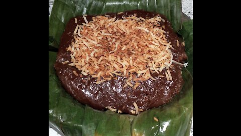 Kalamay Or Glutinous Sticky Rice Cake