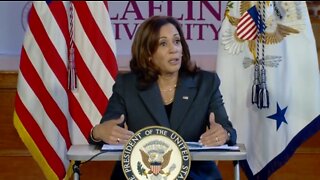 How Many Times Can Kamala Say Community In 14 Seconds?