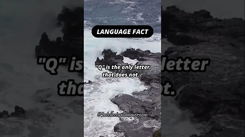 Language Fact. #shorts #q #alphabet #letters #unitedstates