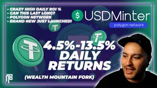 USDMinter | JUST LAUNCHED up to 13.5% Daily ROI #DeFi #crypto #passiveincome #usdt