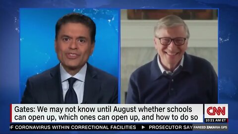 "The economy is not going to be anything like it was" (Fareed Zakaria). Bill Gates "Laughing"