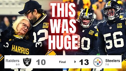 Steelers Have COMEBACK Win On Night Franco Harris Number Was Retired Days After He Passed Away