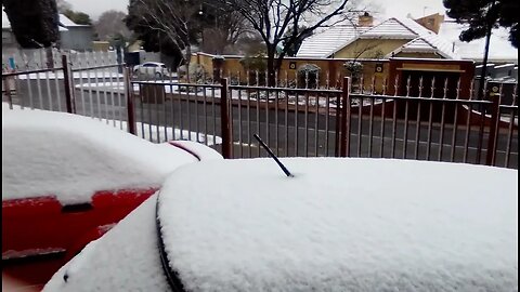 it's still snowing in Johannesburg