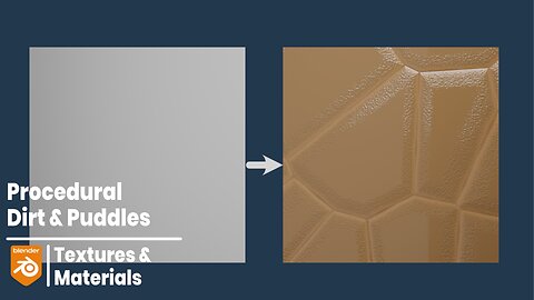 Making a procedural dirt & water puddles material | Blender 4.0.2 [UPDATED]
