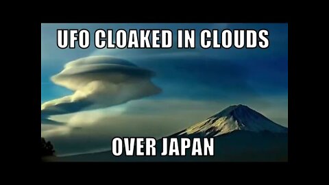 Large UFO cloaked in clouds over Japan near Mount Fuji - [02/23/2021]