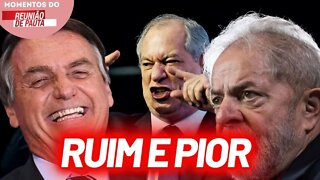 Ciro Gomes afirma que Lula e Bolsonaro são "coisa ruim" e "coisa pior" | Momentos