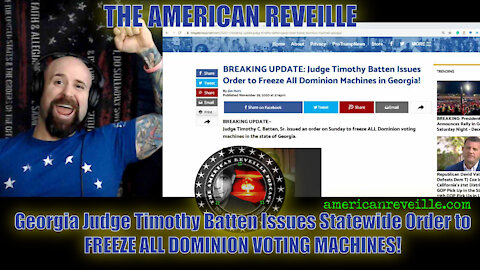 Georgia Judge Timothy Batten Issues Statewide Order to FREEZE ALL DOMINION VOTING MACHINES!