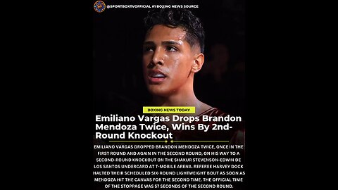 Emiliano Vargas KNOCKS OUT Cardenas in Round 2‼️🥊💥