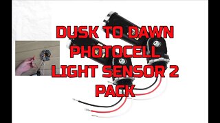 Dusk to Dawn Sensor 2 Pack - Wired up - Works Great