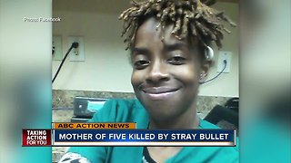 Mother of five killed by stray bullet