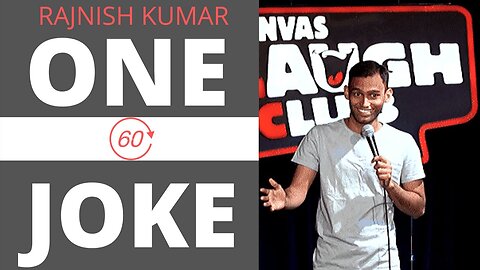 One Minute Joke | Stand up comedy by Rajnish Kumar