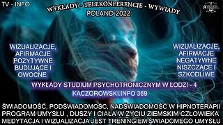 ŚWIADOMOŚCI PODSWIADOMOŚĆ NADŚWIADOMOŚĆ, PROGRAM UMYSŁU, DUSZY I CIAŁA W ZYCIU ZIEMSKIM CZŁOWIEKA TV