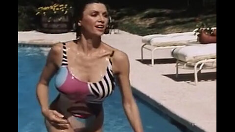 Victoria Principal in a sexy bathing suit at the pool Dallas S08e04 Jamie