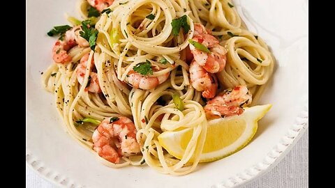 SPICY BUTTER GARLIC SHRIMP PASTA RECIPE - PRAWN PASTA cc by Fork & Flames 🍝🧄🔥🥵