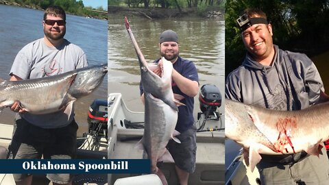 Oklahoma Spoonbill fishing. Huge catch!!!