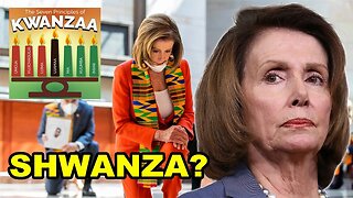 Nancy Pelosi BUTCHERS the name of the Marxist "Holiday" of Kwanzaa in another Virtue Signaling FAIL!