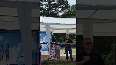 Jared Craig of Veterans for Trump speaks at the Faith Over Fear Rally 5-13-2023.