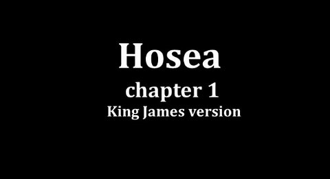 Hosea 1 King James version