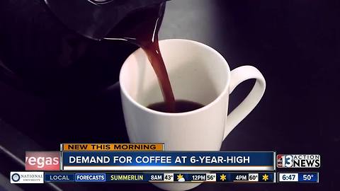 Demand for coffee at 6-year high