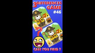 3 DIFFERENCES GAME | 46 |#SHORTS