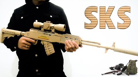 How To Make The SKS rifle in PUBG From Cardboard | Diy By King OF Crafts