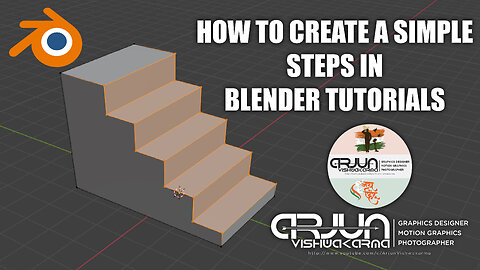Easy Stairs in Blender! Beginner's Guide to Step Creation | #arjun #blender3dmodelling