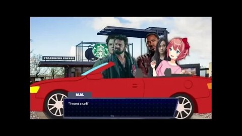 Sayori And The Boys Go To Starbucks