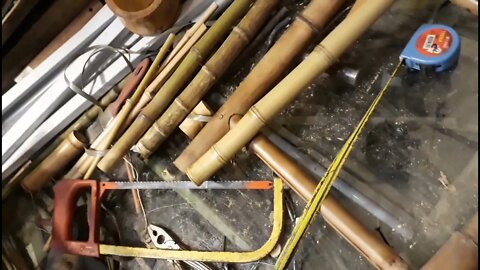 como fazer escada de bambu taquara