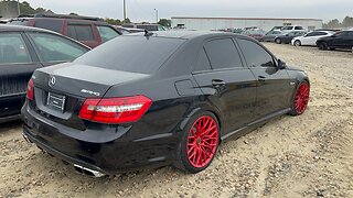 I FOUND THIS BEAUTIFUL E63 AMG MERCEDES BENZ AT AUCTION LISTED WITH ENGINE DAMAGE! *STILL CRANKS UP*