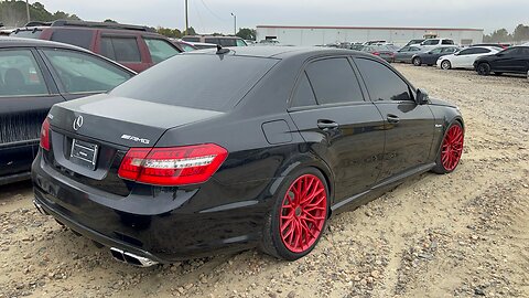 I FOUND THIS BEAUTIFUL E63 AMG MERCEDES BENZ AT AUCTION LISTED WITH ENGINE DAMAGE! *STILL CRANKS UP*