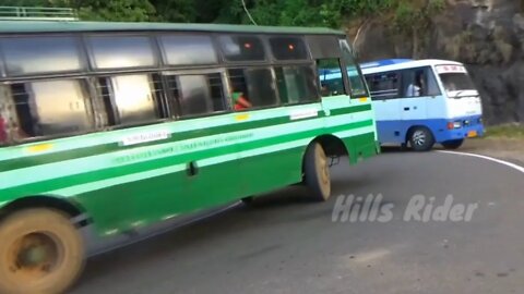 Valparai Ghats Bus Turning 10-40 Hairpin Bend Road at Pollachi