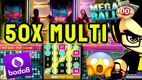 MEGA BALL - YUNG DALAWANG BESES NAG-50X MULTIPLIER SA ISANG SESSION! 😱 | BODA8 CASINO 🎱