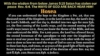Hosea- What does God making Hosea marry a prostitute have to do with us?