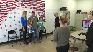 Harris Hill Elementary School gets a head start on Veterans Day