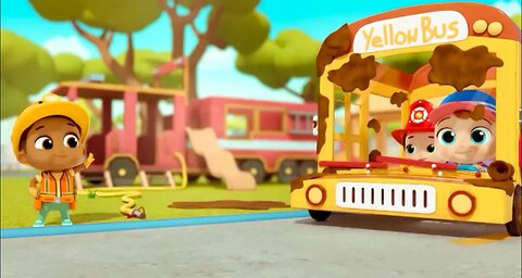 Wheels on the Bus (Yellow School Bus Edition) | Little Angel Kids Songs & Nursery Rhymes