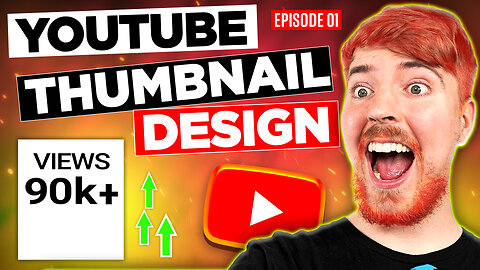 How to make amazing thumbnails | I will design catchy youtube video thumbnail within 3 hours