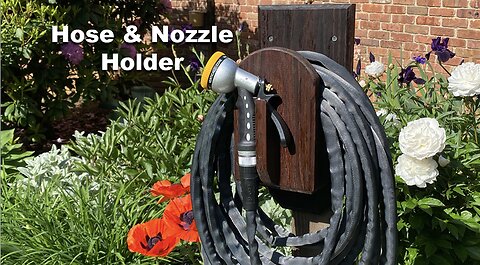 How to Make a Garden Hose & Nozzle Holder - Woodworking Project Plans Available