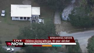 10-year-old shot after kids were home alone playing with gun